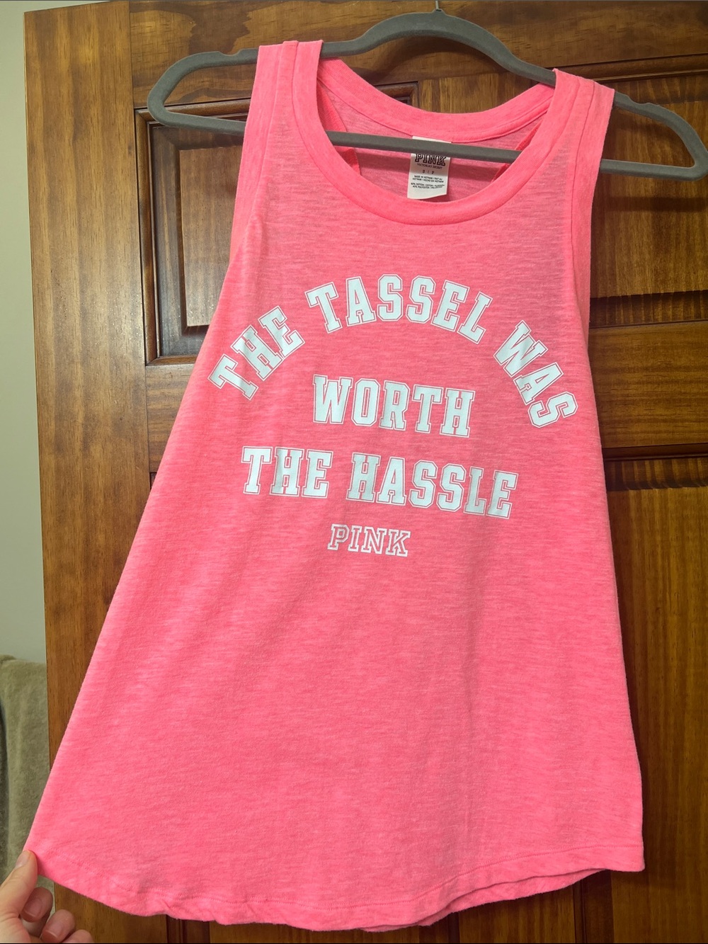 PINK Victoria's Secret Neon Pink Graphic Tank